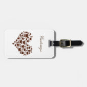 Kaffee Lover Herz Thunder_Cove Gepäckanhänger (Vorderseite horizontal)