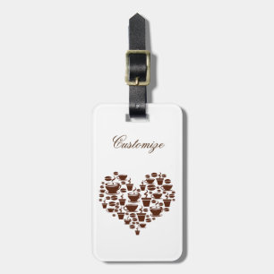 Kaffee Lover Herz Thunder_Cove Gepäckanhänger