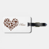 Kaffee Lover Herz Thunder_Cove Gepäckanhänger (Rückseite horizontal)