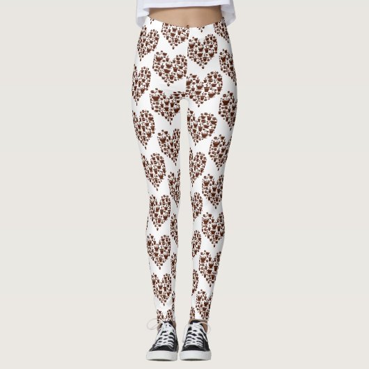 Kaffee Lover Herz Thunder_Cove Leggings (Vorderseite)