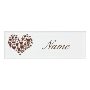 Kaffee Lover Herz Thunder_Cove Namenschild