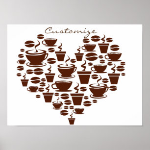 Kaffee Lover Herz Thunder_Cove Poster