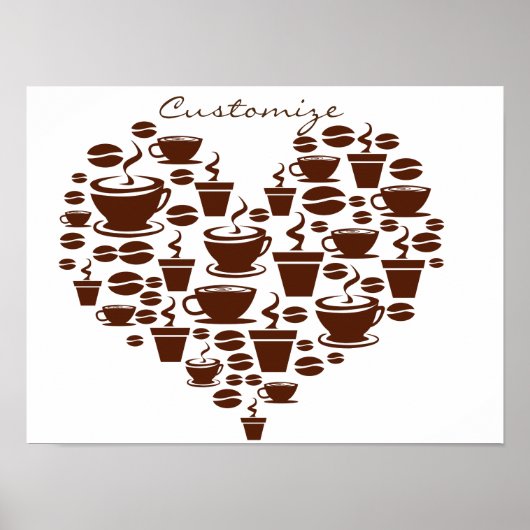 Kaffee Lover Herz Thunder_Cove Poster (Vorne)