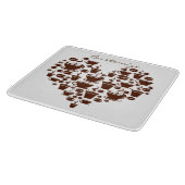 Kaffee Lover Herz Thunder_Cove Schneidebrett (Ecke)