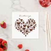 Kaffee Lover Herz Thunder_Cove Serviette (Beispiel)
