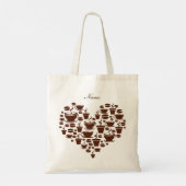 Kaffee Lover Herz Thunder_Cove Tragetasche (Rückseite)