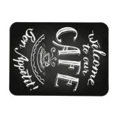 Kaffee Lover Herzlich Willkommen in unserem Café Magnet (Horizontal)
