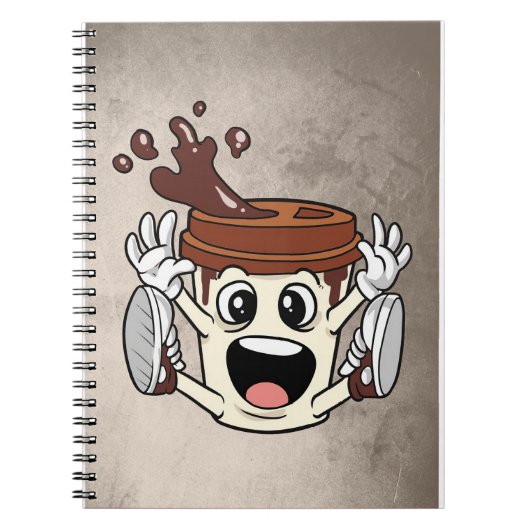 Kaffee Lover Hoher Kaffee Notizblock (Vorderseite)