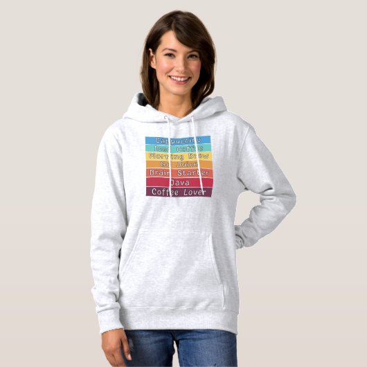 Kaffee Lover Hoodie (Vorne ganz)