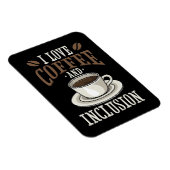 Kaffee Lover I Liebe Kaffee und Inklusive Magnet (Rechte Seite)