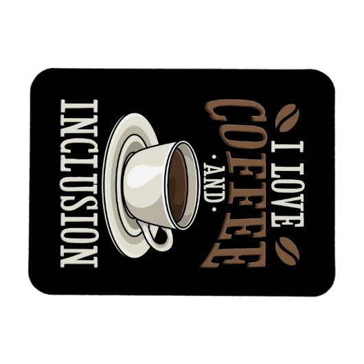 Kaffee Lover I Liebe Kaffee und Inklusive Magnet (Horizontal)