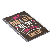 Kaffee Lover Ich bin Barista-Kaffee Notizblock (Rechte Seite)