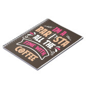 Kaffee Lover Ich bin Barista-Kaffee Notizblock (Linke Seite)