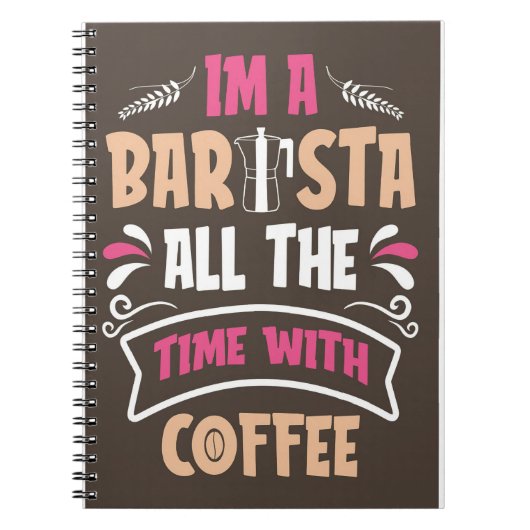Kaffee Lover Ich bin Barista-Kaffee Notizblock (Vorderseite)