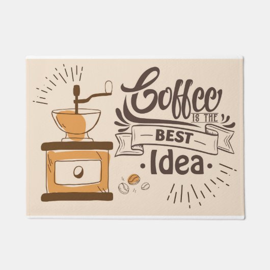 Kaffee Lover ist die beste Idee Fußmatte (Vorderseite)