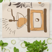 Kaffee Lover ist die beste Idee Geschirrtuch (Gefaltet)