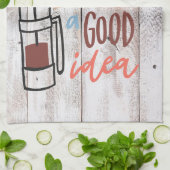 Kaffee Lover ist immer eine gute Idee Geschirrtuch (Gefaltet)