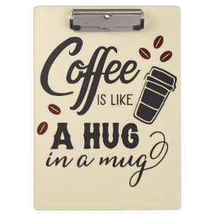 Kaffee Lover ist wie ein Schluck in einer Tasse Klemmbrett