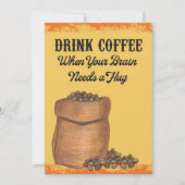 Kaffee Lover Kaffee am Morgen Einladung (Vorderseite)