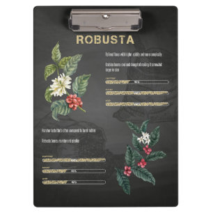 Kaffee Lover Kaffee Arabica Robusta Klemmbrett