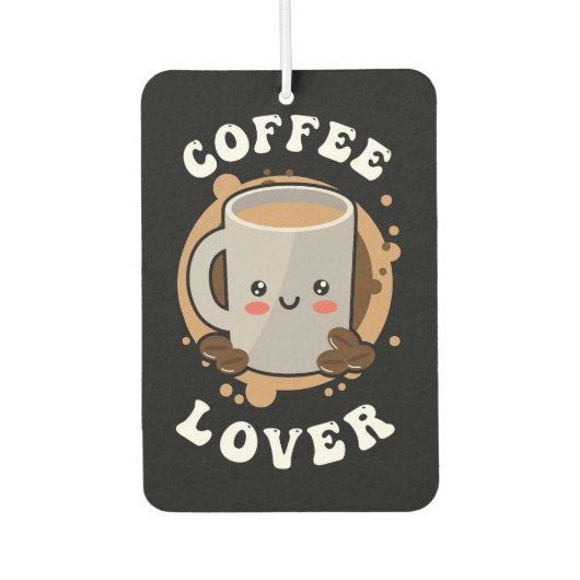 Kaffee Lover Kaffee Cappuccino Lover Autolufterfrischer (Vorderseite)