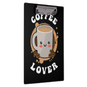 Kaffee Lover Kaffee Cappuccino Lover Klemmbrett (Rechts)