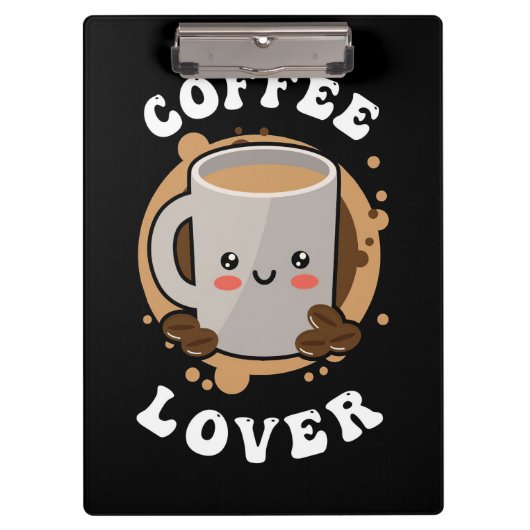 Kaffee Lover Kaffee Cappuccino Lover Klemmbrett (Vorderseite)
