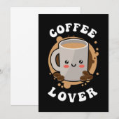 Kaffee Lover Kaffee Cappuccino Lover Save The Date (Vorne/Hinten)