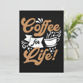 Kaffee-Lover-Kaffee Einladung (Stehend Vorderseite)