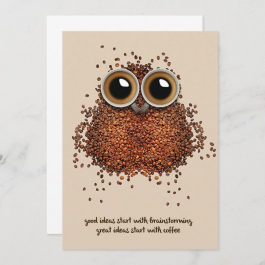 Kaffee Lover Kaffee Einladung (Vorne/Hinten)