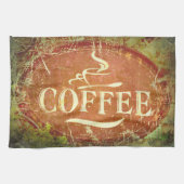 Kaffee Lover Kaffee Geschirrtuch (Horizontal)