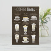 Kaffee-Lover-Kaffee mischt alles Einladung (Stehend Vorderseite)