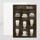 Kaffee-Lover-Kaffee mischt alles Einladung (Vorne/Hinten)