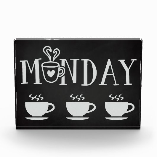 Kaffee Lover Kaffee Montag Tasse Fotoblock (Vorderseite)