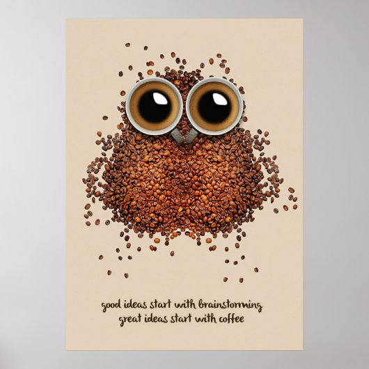 Kaffee Lover Kaffee Poster (Vorne)