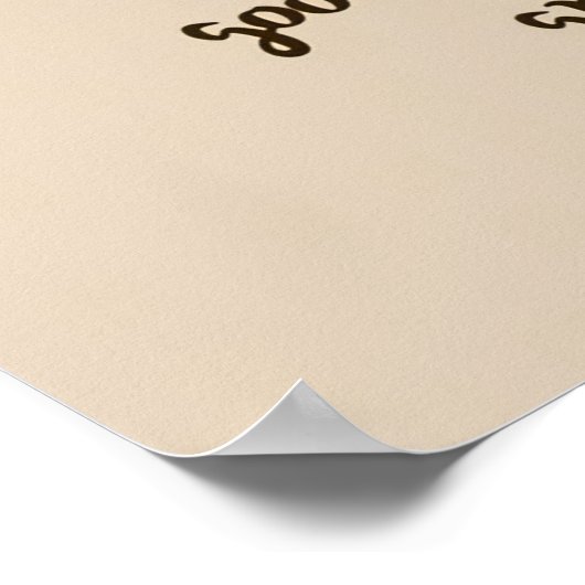 Kaffee Lover Kaffee Poster (Ecke)