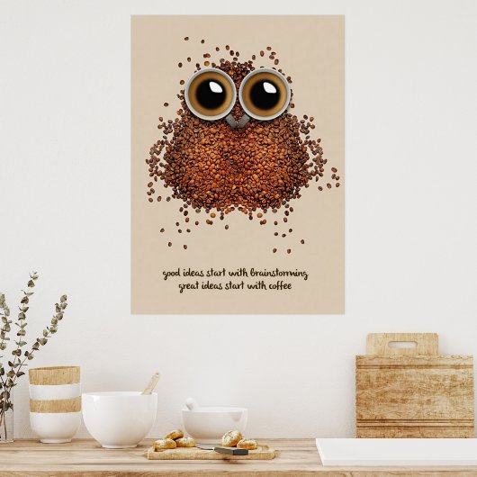Kaffee Lover Kaffee Poster (Küche)