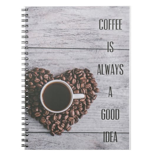 Kaffee Lover Kaffee sind immer gute Ideen Notizblock (Vorderseite)