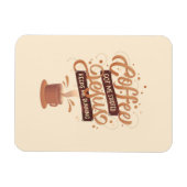 Kaffee Lover Kaffee und Jesus Magnet (Horizontal)