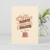 Kaffee Lover Kaffee und Jesus Save The Date (Stehend Vorderseite)