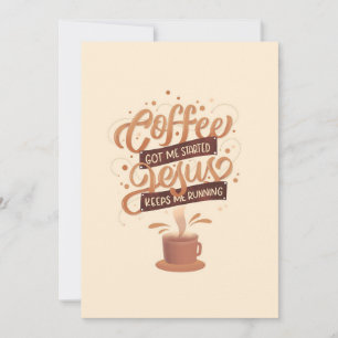 Kaffee Lover Kaffee und Jesus Save The Date