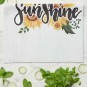 Kaffee-Lover-Kaffee und Sonnenschein Geschirrtuch (Gefaltet)