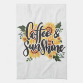 Kaffee-Lover-Kaffee und Sonnenschein Geschirrtuch (Vertikal)
