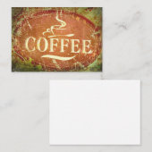 Kaffee Lover Kaffee Visitenkarte (Vorne/Hinten)