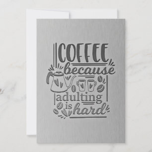 Kaffee Lover-Kaffee, weil das Adllieren schwierig Save The Date