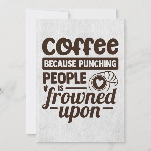 Kaffee Lover-Kaffee, weil die Leute Save The Date (Vorderseite)