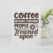 Kaffee Lover-Kaffee, weil die Leute Save The Date (Stehend Vorderseite)