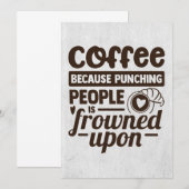 Kaffee Lover-Kaffee, weil die Leute Save The Date (Vorne/Hinten)