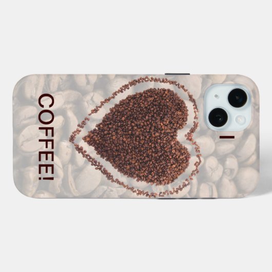 Kaffee Lover Kaffeebart Herz 15 Plus Case-Mate iPhone Hülle (Rückseite (Horizontal))