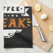 Kaffee Lover Kaffeepause Geschirrtuch (Viertel Falte)